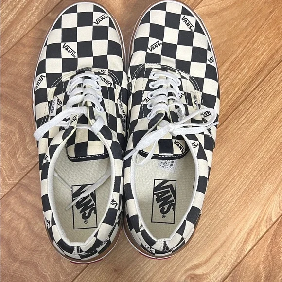 Vans Black and White Checkerboard Stacked Shoes M9.0/W10.5 - Picture 3 of 12